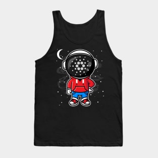 Hiphop Astronaut Cardano Crypto ADA Coin To The Moon Token Cryptocurrency Wallet Cardano HODL Birthday Gift For Men Women Kids Tank Top